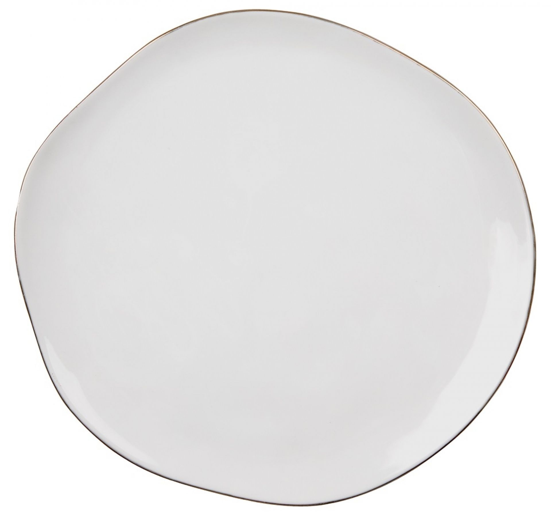 DINING Mix & Match Teller groß mit Goldrand Räder EINZELSTÜCK